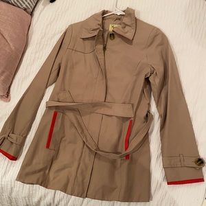 Tan trench coat perfect for spring!